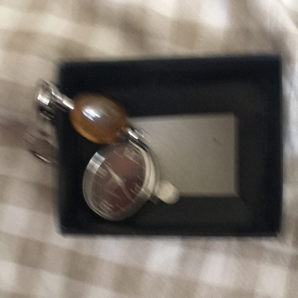 Brown and Silver Keychains